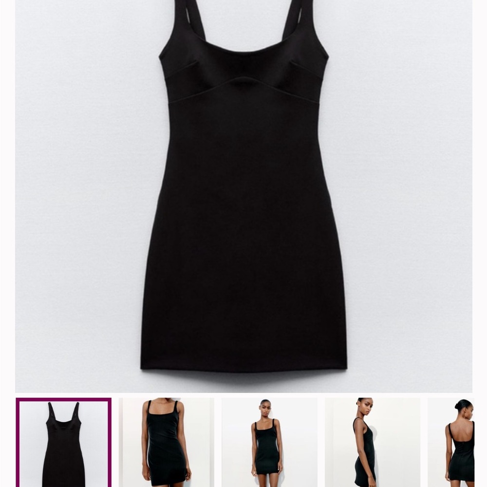 Zara Black Mini Dress - Picture 4 of 4